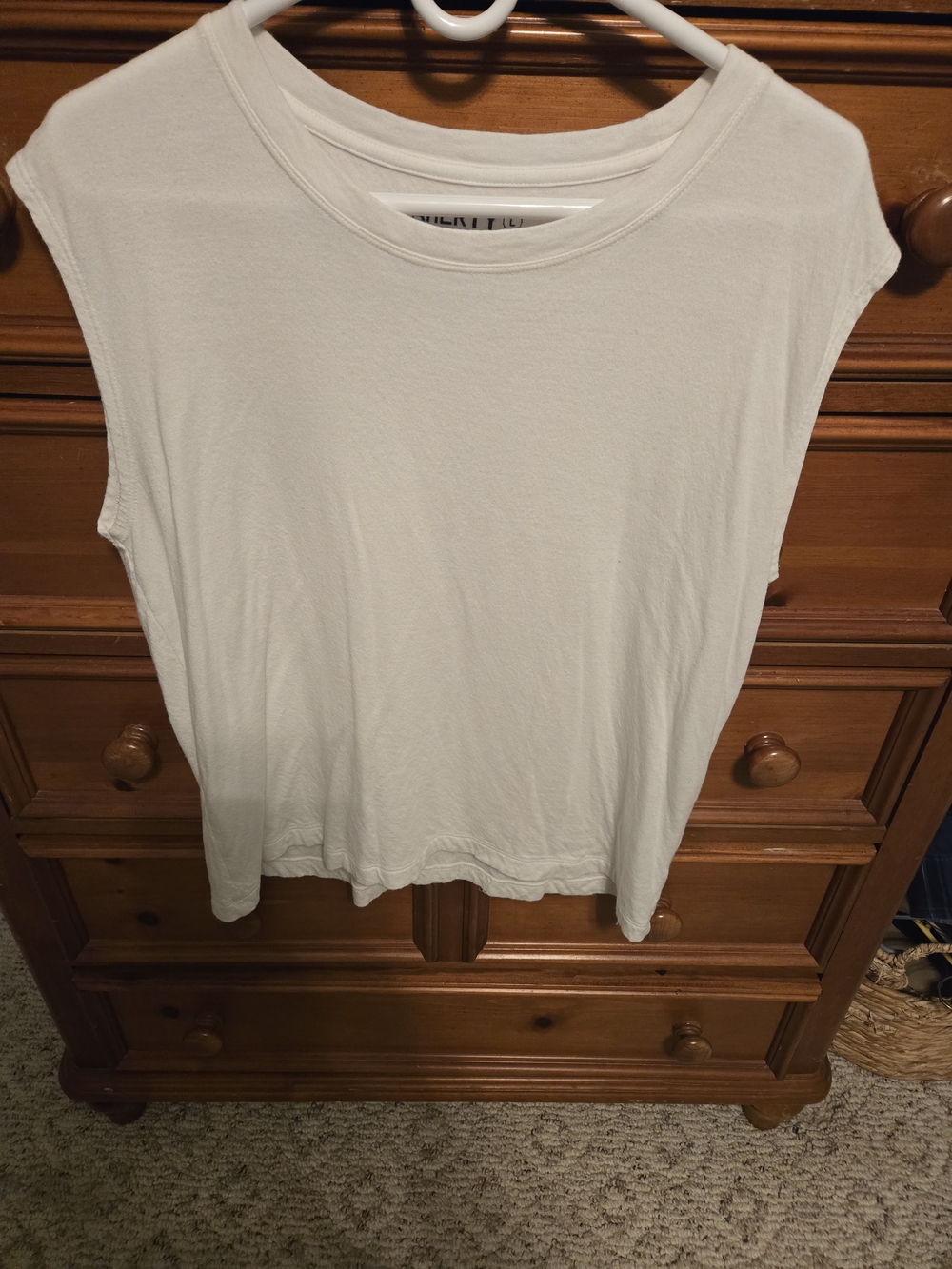 Faherty White Sleeveless Tank Top